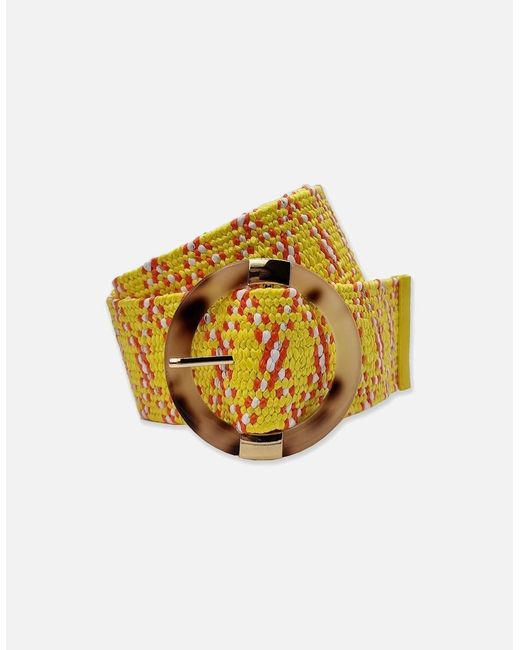 Nooki Design Yellow Kayleigh Elasticated Belt