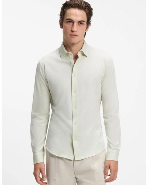 Boss White Boss Mysoft 2 M Shirt 384 Open for men