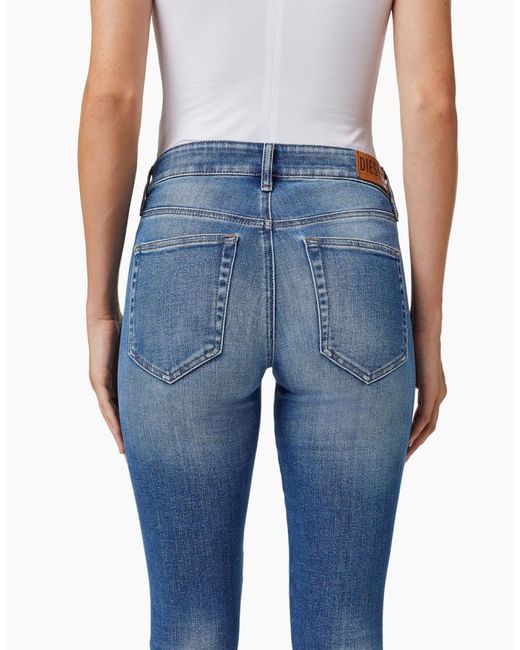 DIESEL Blue Slandy 009Qs Denim Jeans Stretch Super Slim Fit Skinny Trousers