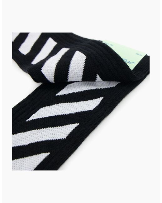 Off-White c/o Virgil Abloh White Off Diagonals Mid Socks for men