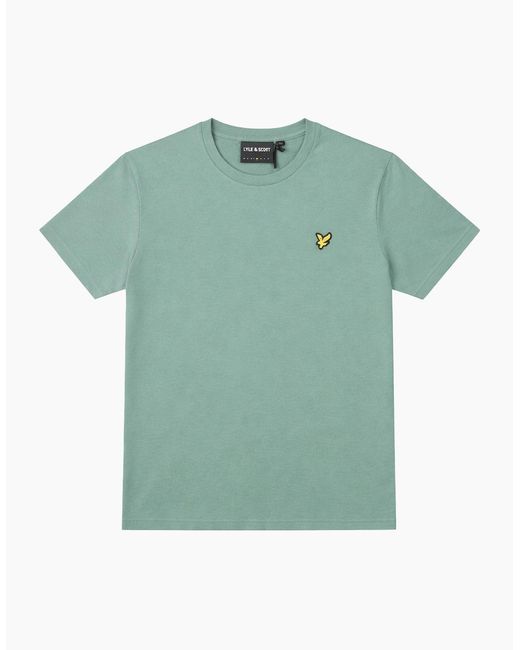 Lyle & Scott Green Lyle & Scott Plain T-Shirt Everglade for men