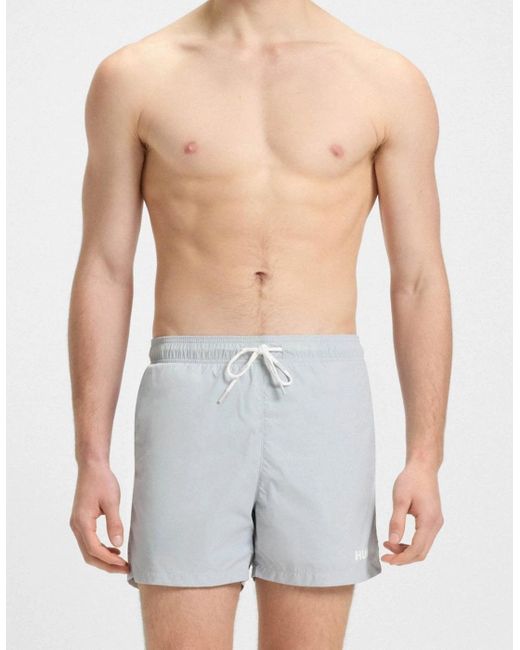 HUGO Swimwear Haiti Swim Shorts In Grey