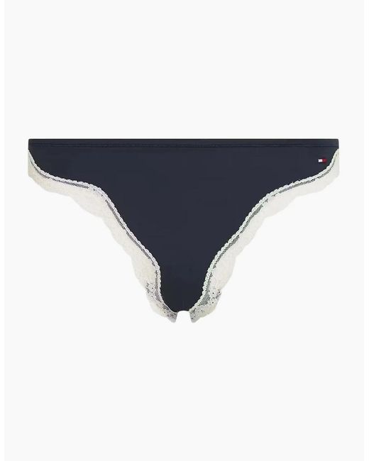 Tommy Hilfiger Blue Th Micro Lace Brief, Dark Night