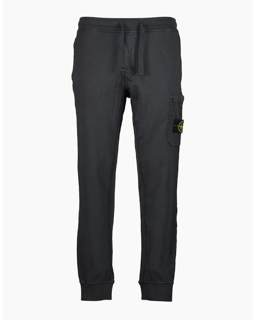 Stone Island Gray Slim Fit Cargo Sweatpants for men