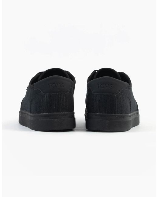 TOMS Black Carlo 2.0 Canvas Trainers for men
