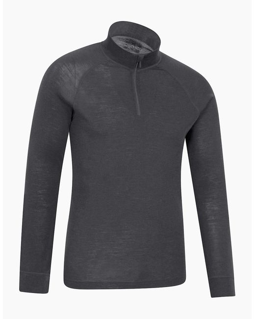 Mountain Warehouse Gray Merino Ii Base Layer Top for men