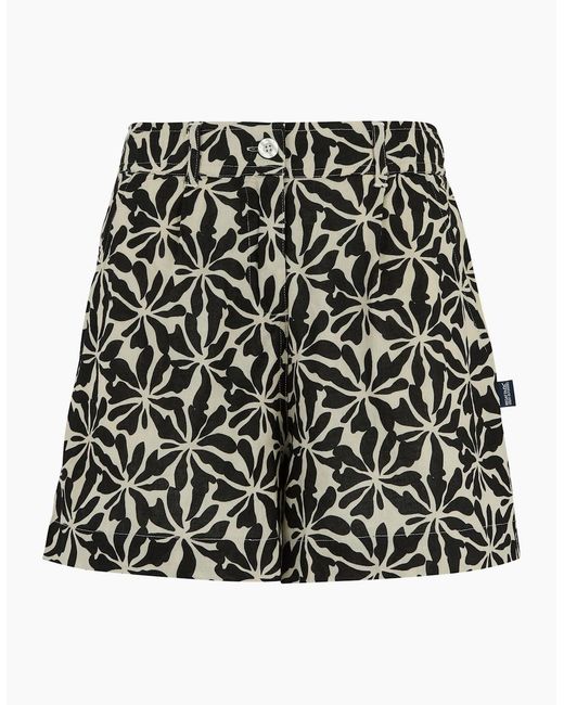 Regatta Black Ladies Sabelle Abstract Floral Shorts
