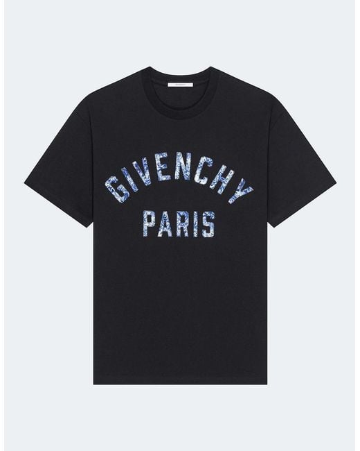 Givenchy Black Embroidery T Shirt for men