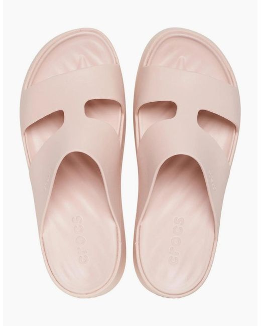 CROCSTM Pink Getaway Platform H-Strap Mules
