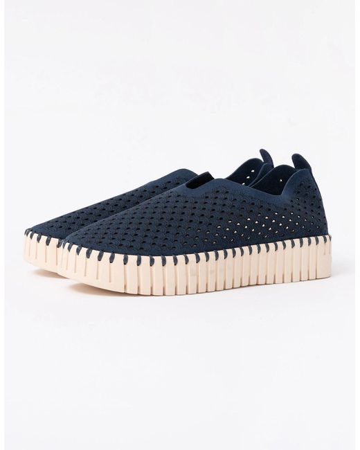 Ilse Jacobsen Blue Tulip Slip-In Platform Shoes