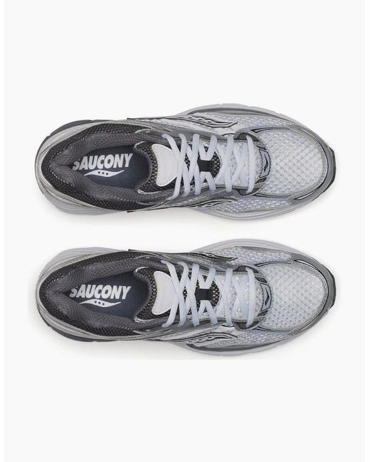 Saucony Gray Progrid Omni 9 Microchip Trainers