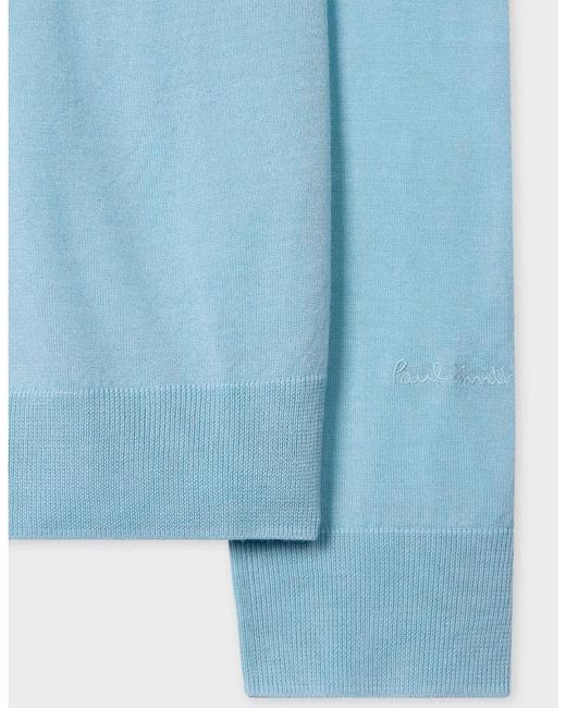Paul Smith Blue Ls Polo Sweater 40B for men