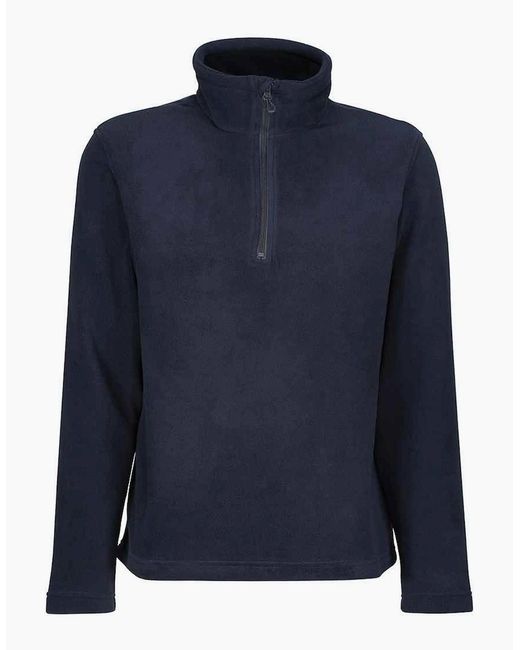 Regatta Blue Honestly Made Recycled Half Zip Fleece for men