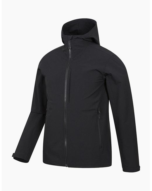 Mountain Warehouse Blue Retreat Packable Soft Shell Jacket for men
