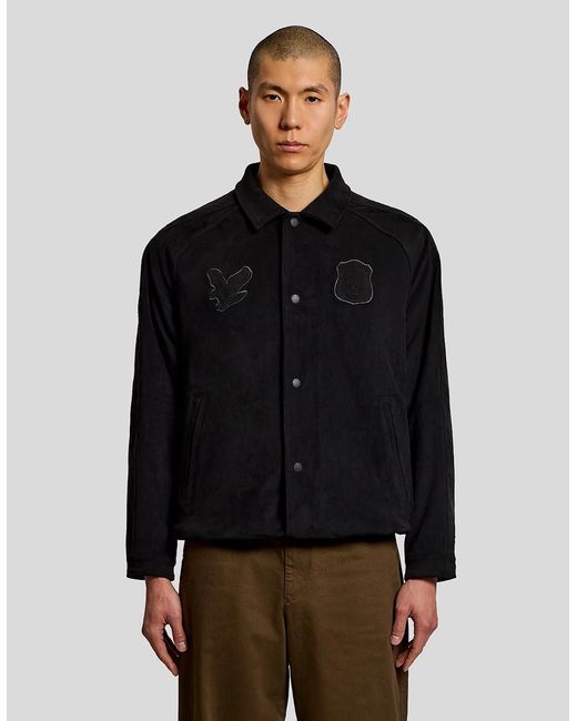 Lyle & Scott Black Coach Jacket for men