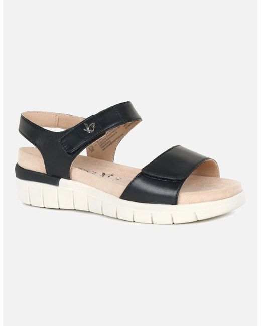 Caprice Black Trail Sandals