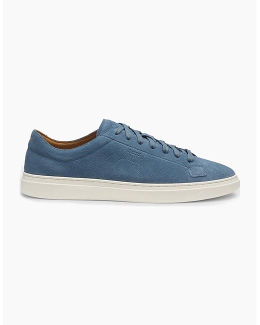 Boss Blue Kieran Tenn Sneakers for men