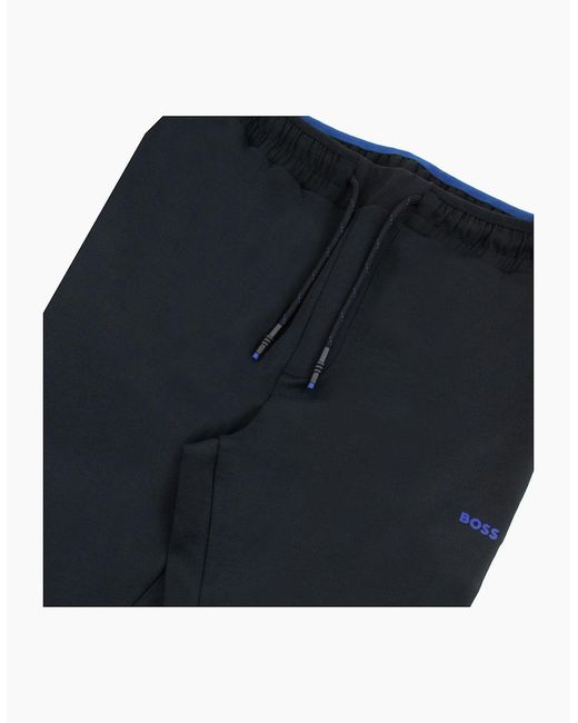 Boss Blue Hadiko 1 Side Stripe Tracksuit Bottoms 001 for men