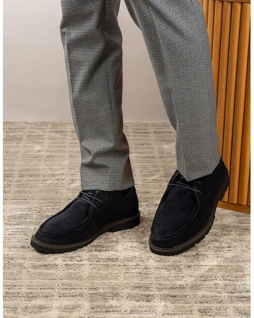 Oswin Hyde Black Joshua Suede for men