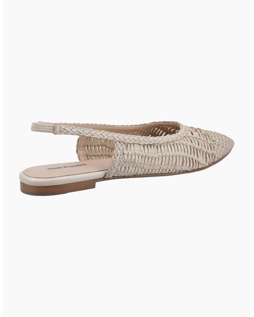 Hush Puppies White Dalia Slingback Ballerina Shoes