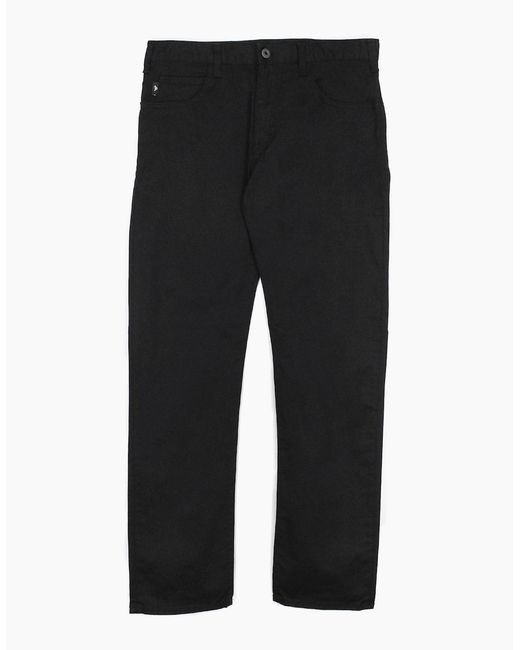 Emporio Armani Black J45 Regular Fit Chinos 999 for men