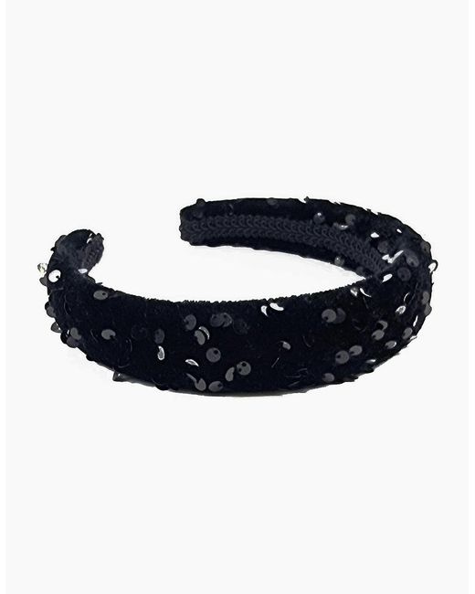 Nooki Design Black Albion Sequin Headband
