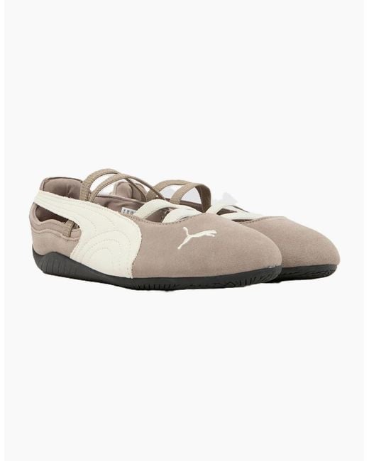 PUMA White Speedcat Ballet Sd Suede Mouse/ Shoes
