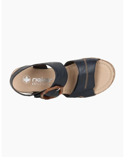 Rieker Black Vital Sandals