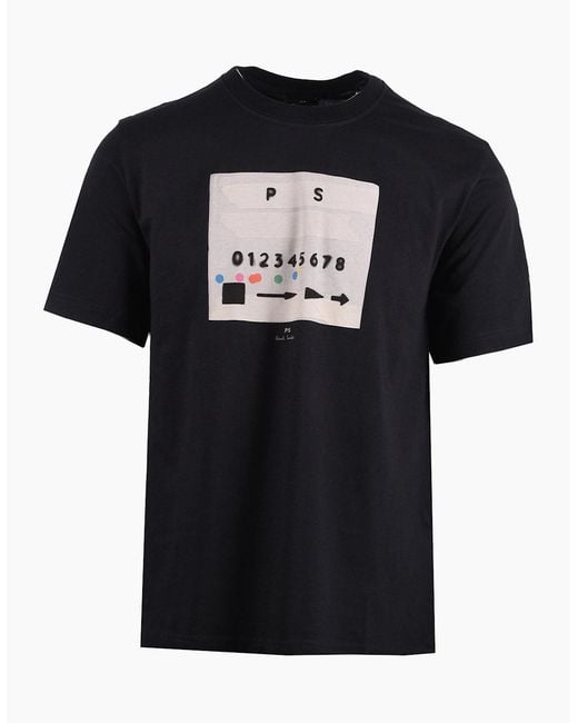 Paul Smith Black Reg Fit T-Shirt for men