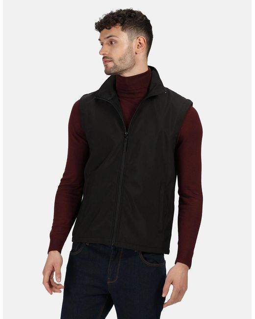 Regatta Black Professional Classic Lightweight Softshell Bodywarmer for men
