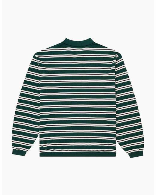 Parlez Green Crossfield L/S Deep Knit Polo for men