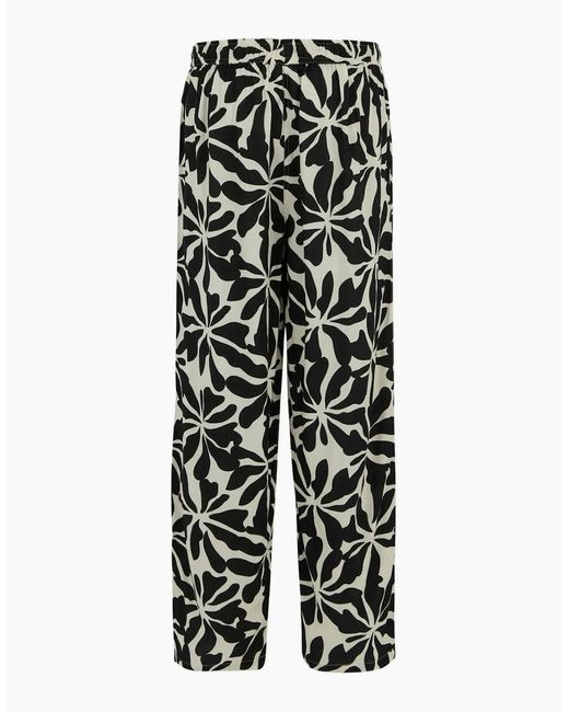 Regatta White Ladies Elbrie Abstract Floral Trousers