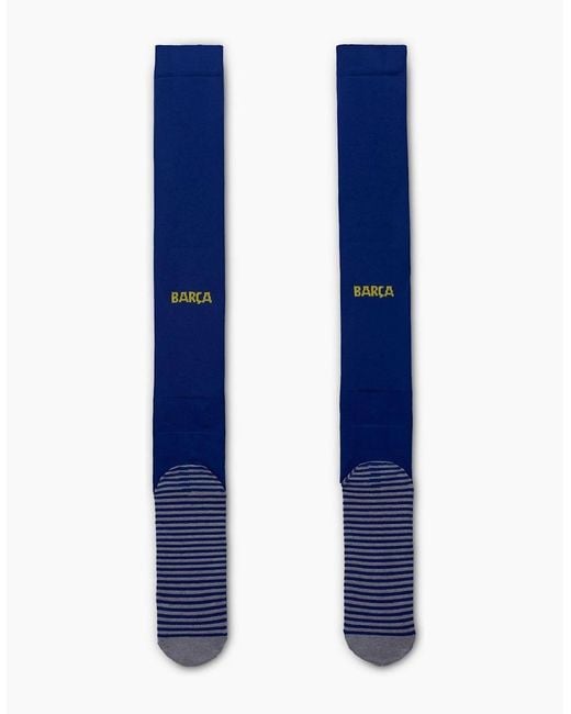 Nike Blue Fc Barcelona Long Socks