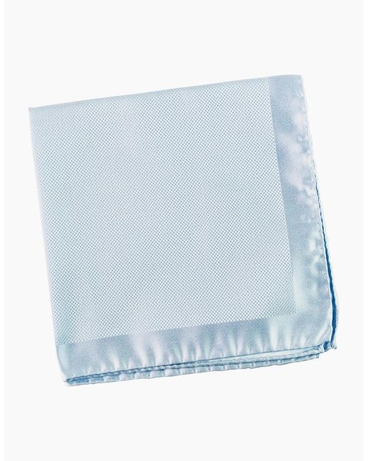 McQueen Blue Pocket Square for men