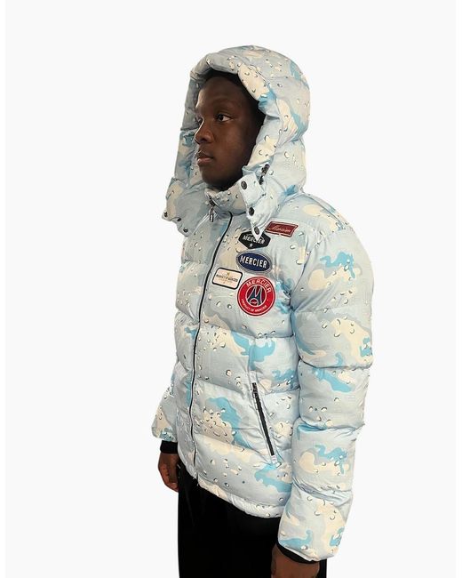 Mercier Blue Puffa Jacket for men