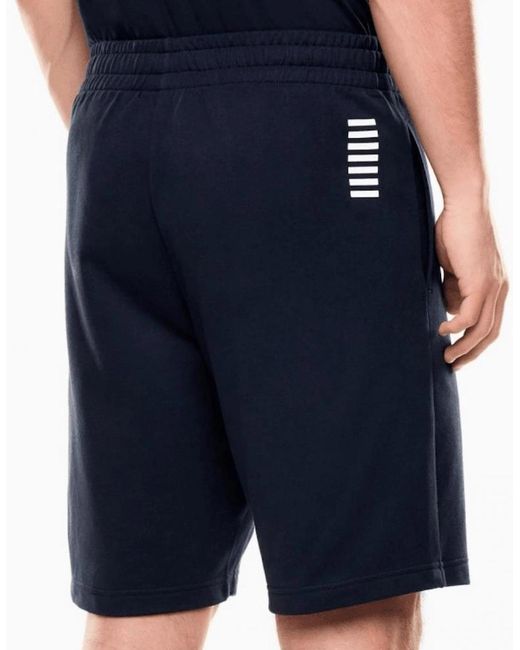EA7 Blue Core Id/ Cotton Shorts for men