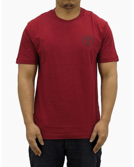 True Religion Red 107816 T Shirts Short Sleeve Buddha Face Summer Crew Neck Tee for men