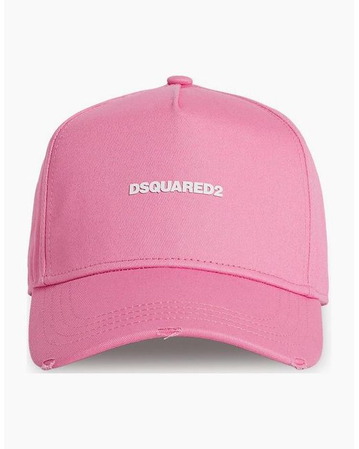 DSquared² Pink Mini Logo Baseball Cap for men