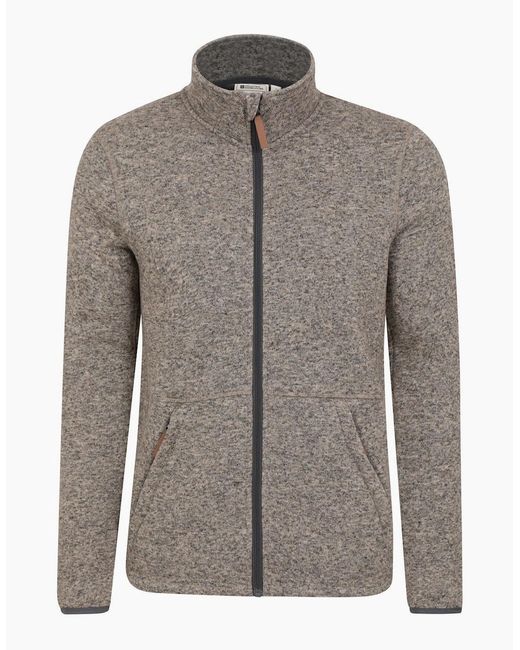 Mountain Warehouse Gray Idris Iii Full Zip Fleece Jacket for men