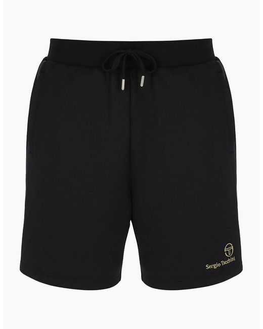 Sergio Tacchini Black Cassio Shorts for men