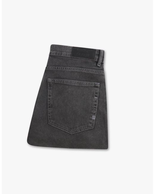 Vingt Quatre Denim Gray Vingt Quatre Taper Fit Wolf Jeans for men