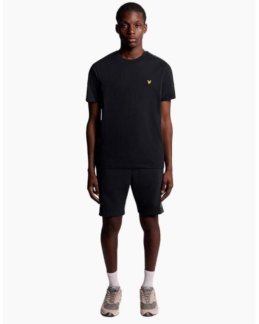 Lyle & Scott Blue Lyle & Scott Tape T-Shirt for men