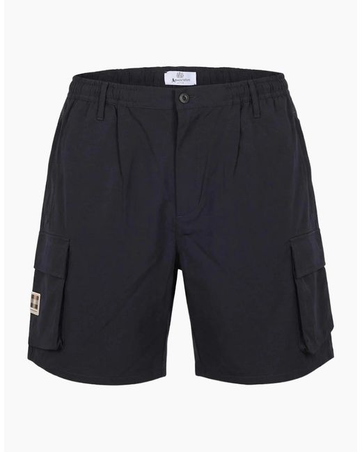 Aquascutum Blue Active Shell Sp Shorts for men