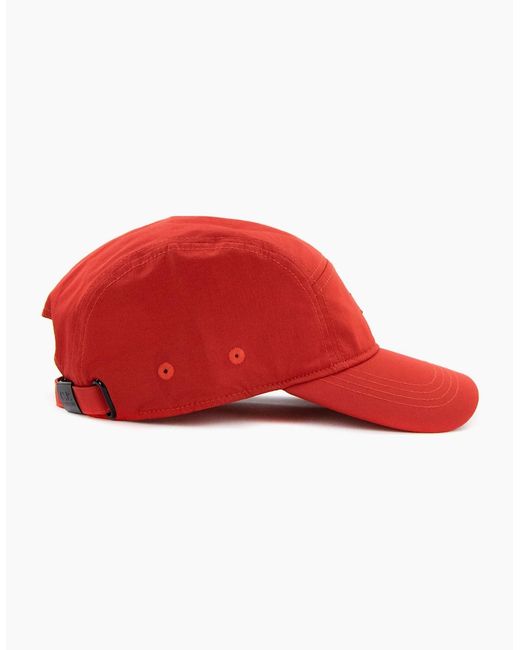 C P Company Red Chrome Logo Cap 455 for men