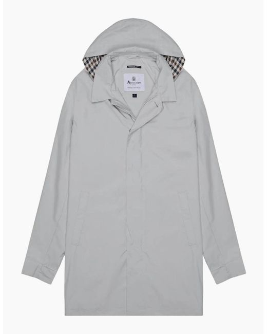 Aquascutum Gray Active Packable Trench Antarctica Jacket for men