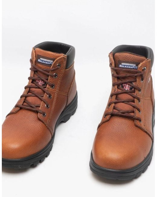 Skechers Brown Work 77009Ec Workshire Safety Boots for men