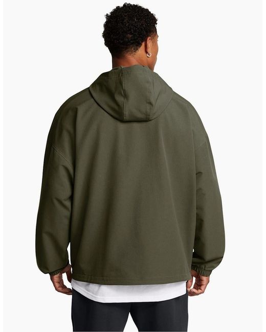 Under Armour Green Armour Ua Vibe Stormshell Hood Hoody for men