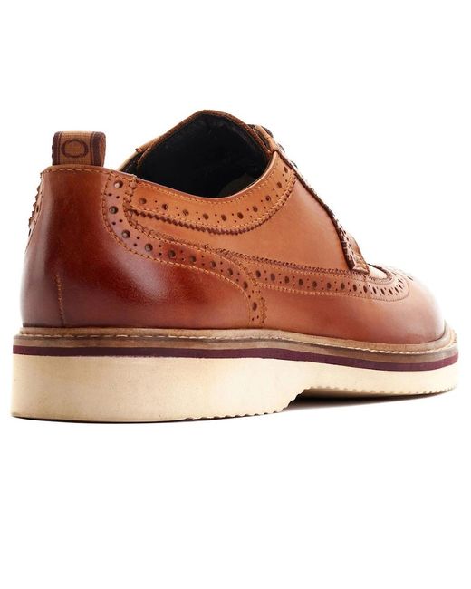 Base London Brown Sully Brogues for men
