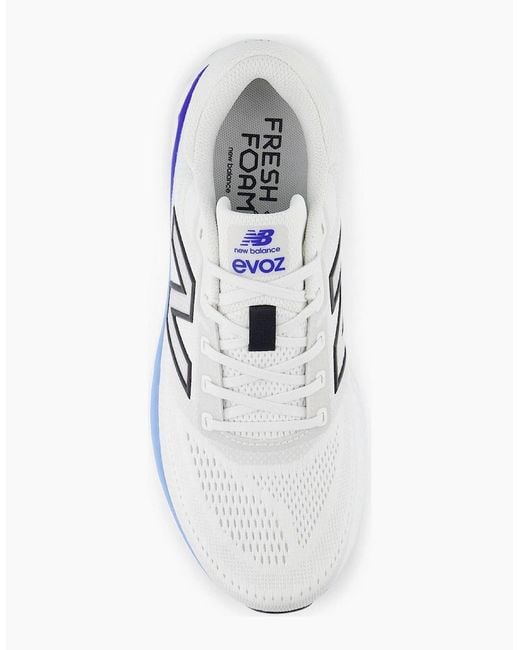 New Balance White Evoz V4 Road Running Shoes for men