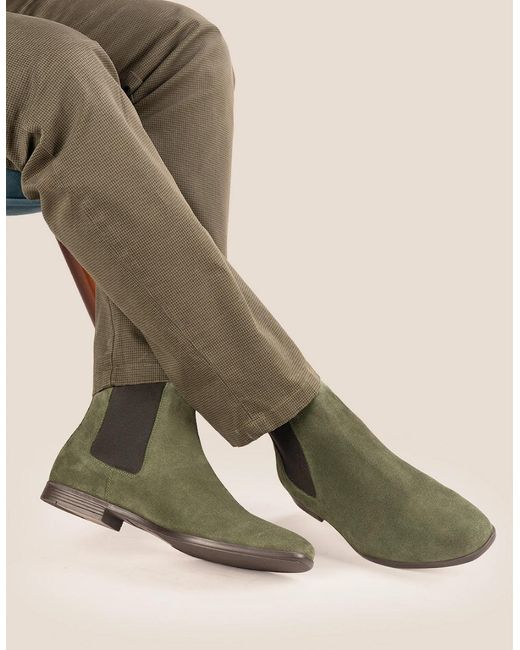 Oswin Hyde Green Darwin Suede for men